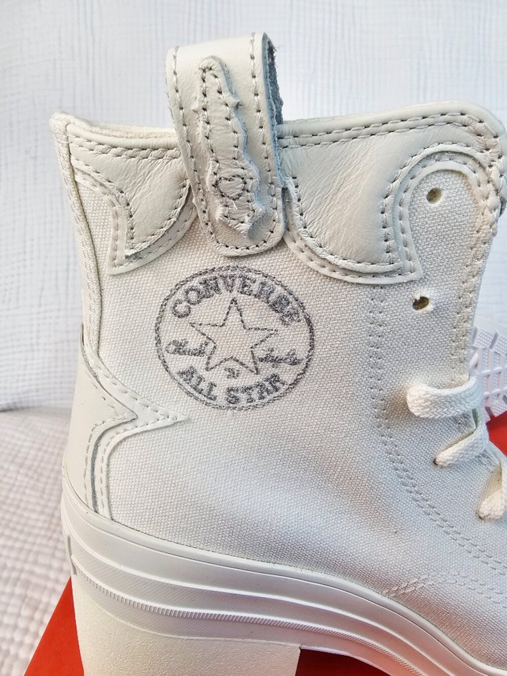 😍NWT😍 Converse Chuck 70 De Luxe Western Heel - Vintage White - Women 8/Men 6 - Picture 7 of 10